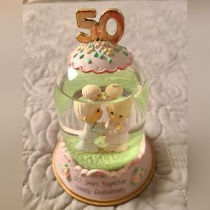 Precious Moments 50 Years Together Happy Anniversary Enesco Snowglobe 1992 Globe